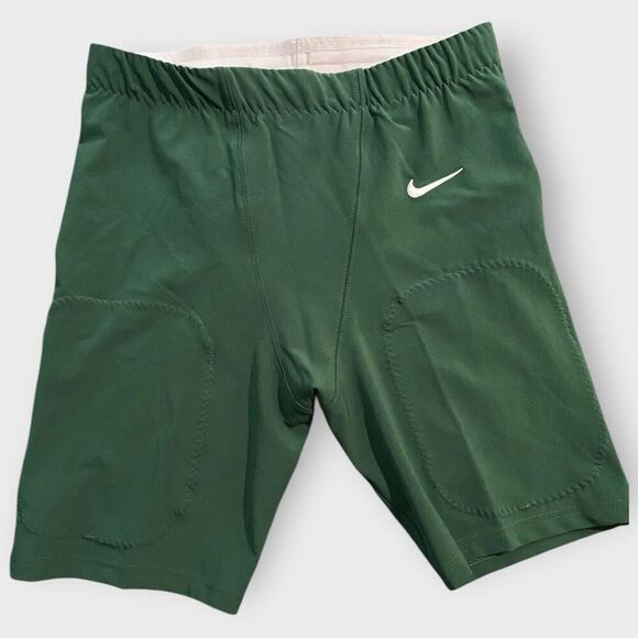 Nike Vapor Football Practice Short Mens Large Dark Green CW3972-341 New No Pads - Picture 1 of 7